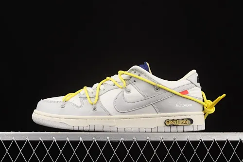 All Categories Nk SB Dunk Series Nk SB Dunk Low Low-top Sneakers OF x Nk Dunk Low “04 of 50” OW Gray Casual Sports Skateboard Shoes DM1602-120